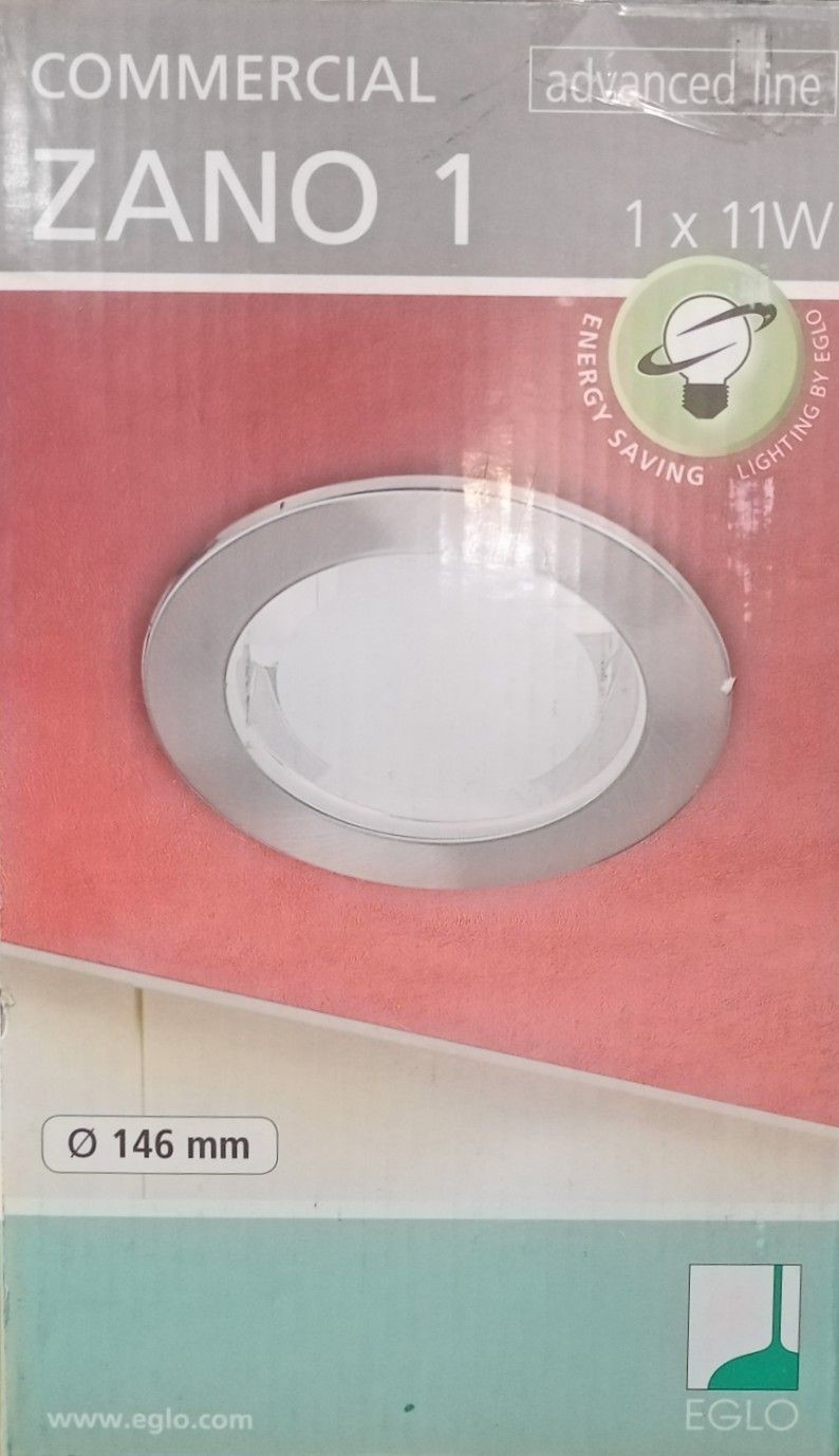Eglo Oprawa wpustowa 1xE27 srebrna obramówka 88693