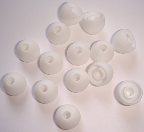 Xcessor xcessor 7 para (komplet z 14 sztuki) silikonowe wkładki douszne Zatyczki do uszu zapewnia in-ear ohrhoere parent, średni, biały CG35045