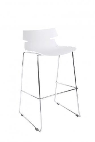 D2.Design Stołek barowy Techno biały 27321