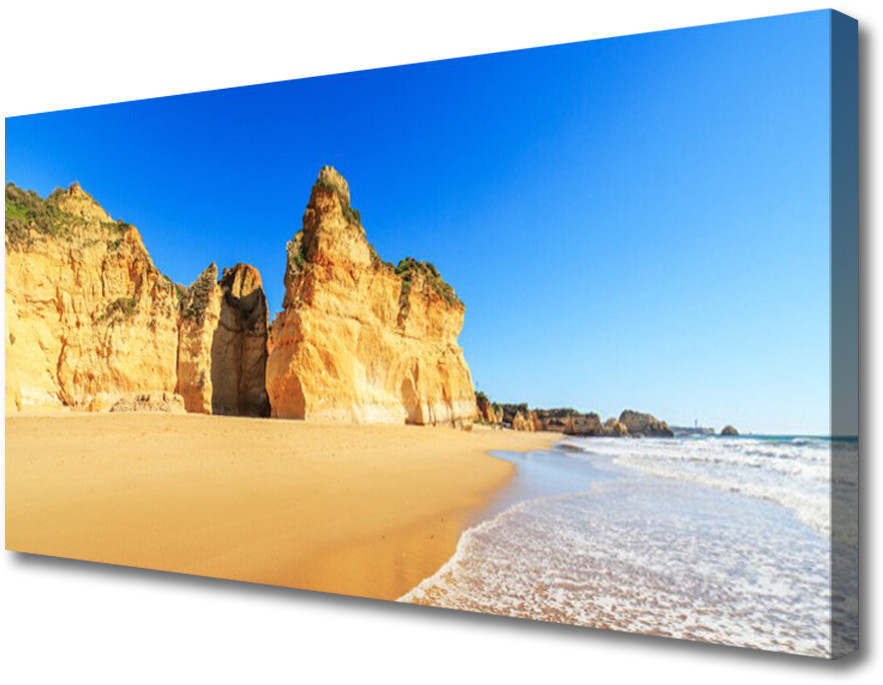 PL Tulup Obraz na Płótnie Ocean Plaża Krajobraz 125x50cm