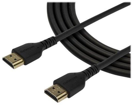 StarTech com com HDMI 2.0 Cable - Premium 4K 60Hz High Speed HDMI Cord with Ethernet - For Computer Monitor or TV (RHDMM1MP) - HDMI with Ethernet cable - 1 m RHDMM1MP