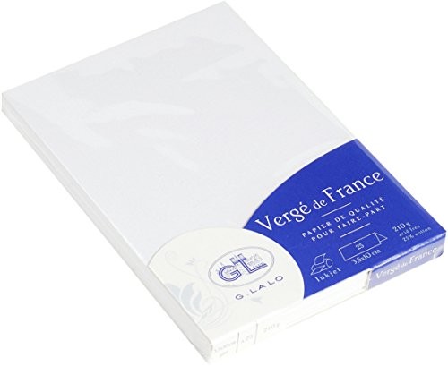 Lalo G.  karta vergé de France (nadaje się idealnie do Twoja rozrywka), biały 33800L