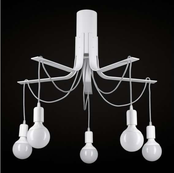 Ramko LAMPA sufitowa BORNHOLM 67984 metalowa OPRAWA industrialne przewody białe 67984