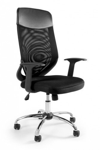 Zdjęcia - Fotel komputerowy Unique Fotel biurowy MOBI PLUS czarny - KUP TANIEJ Z KODEM "SALE" ❤ 