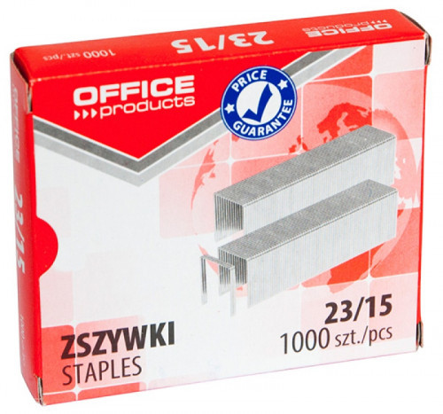 OFFICE PRODUCTS Zszywki OFFICE PRODUCTS 23/15 1000szt 18072359-19