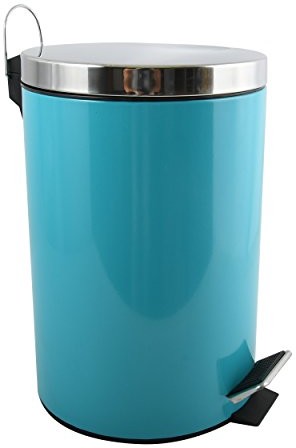 MSV 100214 kosz na śmieci ze stali nierdzewnej/polipropylenu Niebieski 12 L 167/100214