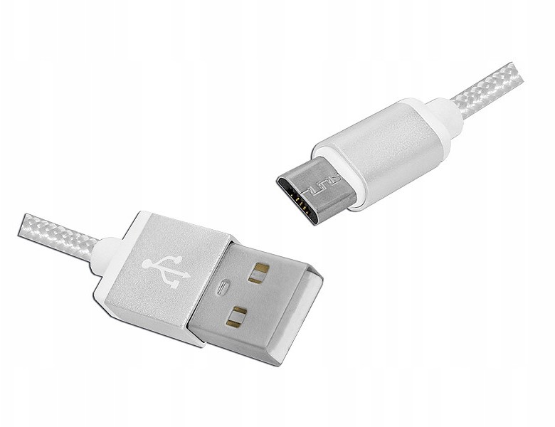 Ps Kabel Usb -microUSB 1m biały