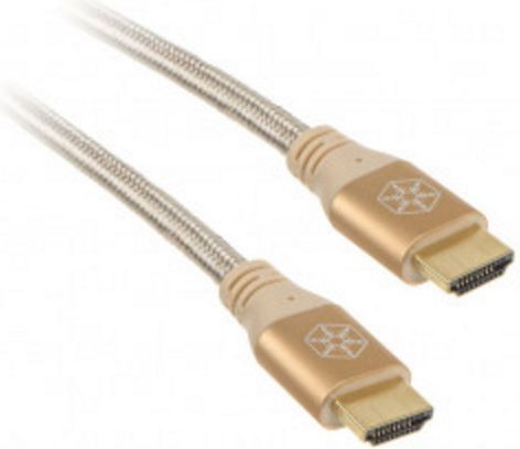 Silverstone Kabel SilverStone HDMI HDMI 1.8m złoty SST-CPH01G-1800