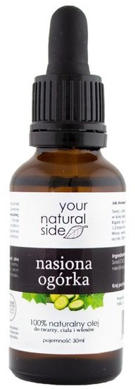 Your Natural Side nierafinowany olej nasiona ogórka pipeta 30ml