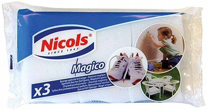 Nicols magiczy zmywak gąbka 3 sztuki