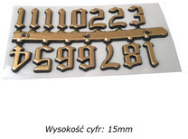 Atrix Komplet cyfr staroangielskich 15mm