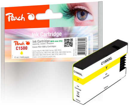 Peach Tusz zamiennik XL Peach yellow z chipem kompatybilny z PGI-1500 PGI-1500Y XL PI100-275