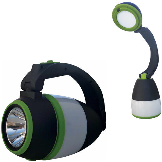 Greenlux Lampa kampingowa LED CAMPING z akumulatorem 1W IP20 6000K czarny GXLS141