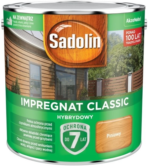 Sadolin Impregnat do drewna Hybrydowy piniowy 2 5 l 5327505