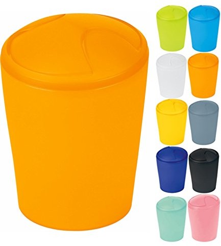 Spirella spirella 10.10476 kosz na śmieci nośnik, Move, Frosty Pomarańczowy 10.10476