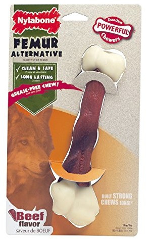 Nylabone Po właściwym Bone Extreme Żucie udowa bydlęca mięsa smak pies rozgryzać, 90 G, l NFP305P