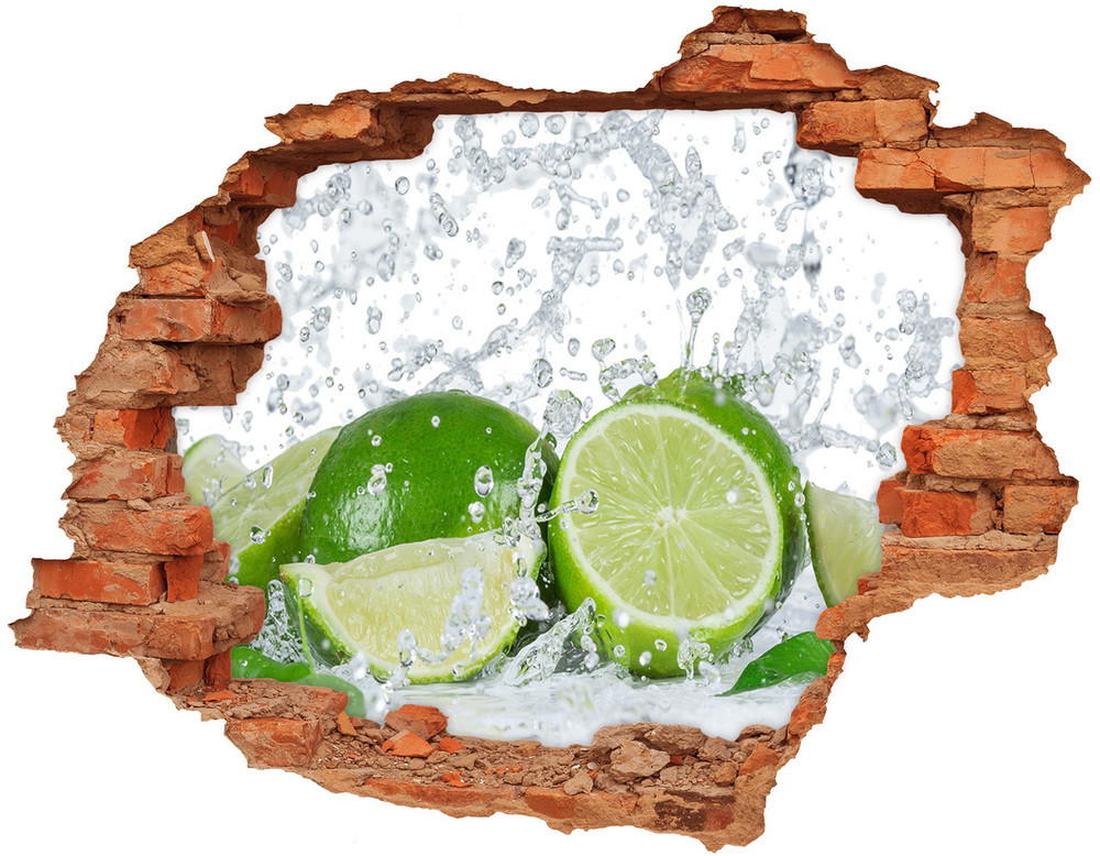 Wallmuralia.pl Samoprzylepna naklejka beton Limonki i woda