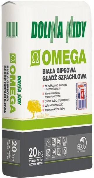 Dolina Nidy nidy Gładź szpachlowa gispowa Omega 20 kg NIDY