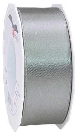 Unbekannt C.E. Pattberg SATIN łupek, 25 m satynowa wstążka do pakowania prezentów, szerokość 40 mm, taśma prezentowa do dekoracji i majsterkowania, taśma dekoracyjna do prezentów, na każdą okazję 7184025-634