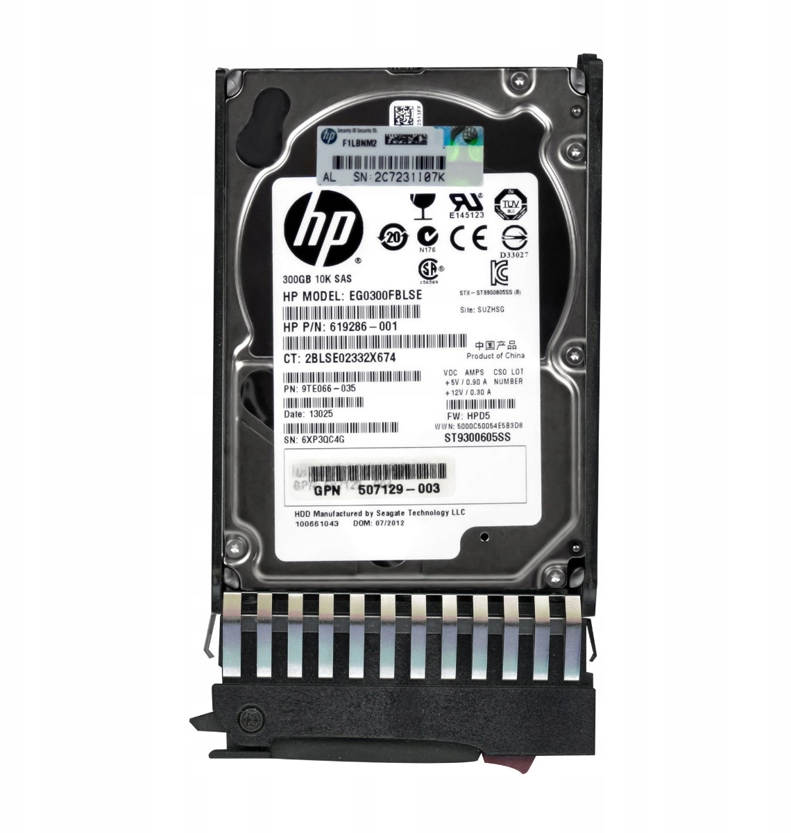 HP 619286-001 300GB 10K SAS-2 2.5'' EG0300FBLSE