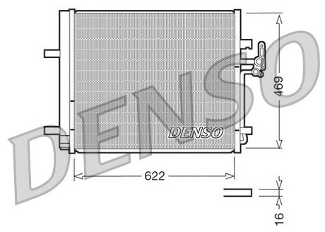 DENSO Skraplacz, klimatyzacja DCN10016