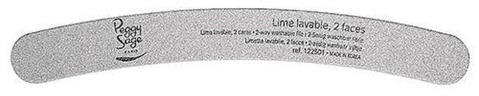 Peggy Sage 2-Way Nail File Zebra Medium dwustronny pilnik do paznoki 150/220 banan zebra 1szt 48351-uniw