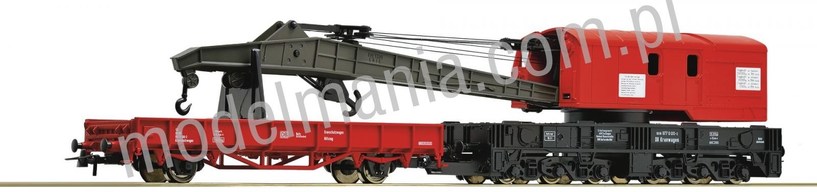 Roco Dźwig kolejowy z wagonem platformą 56240