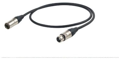 Proel ESO210LU5 esot Eric przewód audio (3-biegunowy XLRM na 3-biegunowe XLRF, Neutrik wtyk, 5 m, NC3FXX-hpc210 NC3MXX) Czarny Proel ESO210LU5