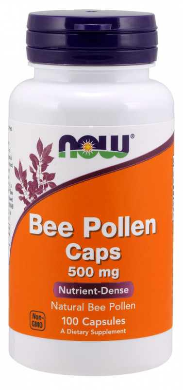 Now Foods Bee Pollen - Pyłek Pszczeli 500 mg (100 kaps.)