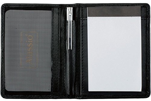 Alassio futerał notatnik Monza, prawdziwa skóra, czarny, standard, czarny 43065