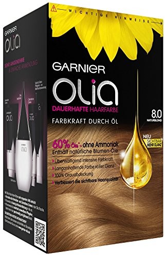 Garnier Olia Coloration/zabarwienie do włosów zawiera 60% do włosów z kwiatami siła oleje zapewnia intensywne kolory bez amoniaku 3 X 1 sztuki C4496300