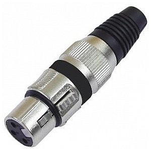 Omnitronic Omnitronic XLR-socket short,black,3-pin,metal/10 pcs 30200111