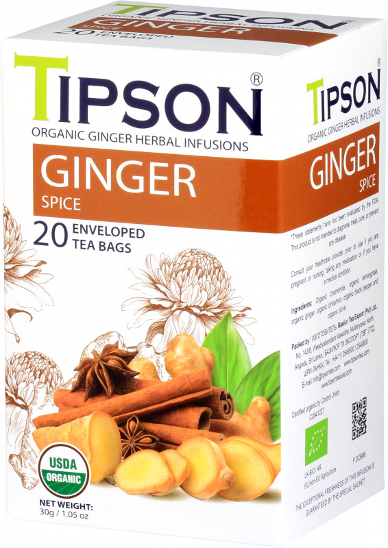 ORGANIC GINGER SPICE saszetki - 20 x 1,5 g