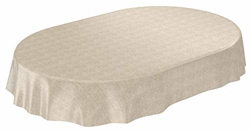 ANRO Obrus ceratowy, zmywalny, wygląd lnu (E01310-OV180)