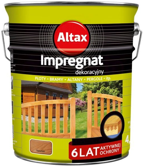 Altax Impregnat do drewna 6 lat kasztan 4 5 l
