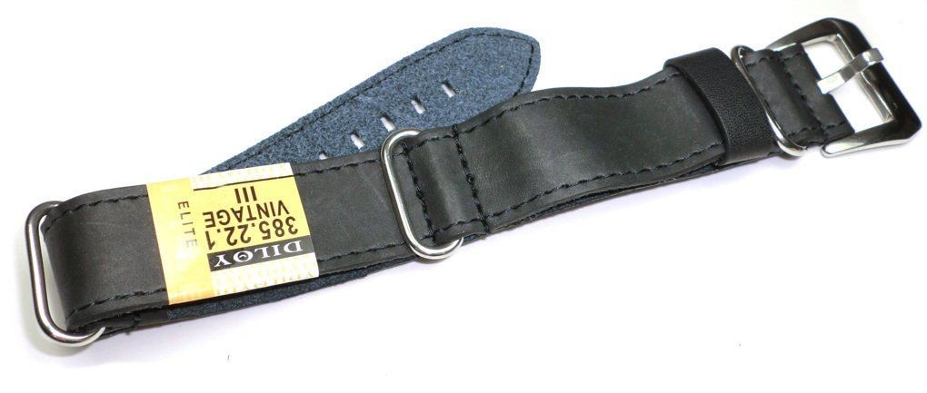 Diloy Skórzany pasek do zegarka 22 mm 385.22.1 385.22.1
