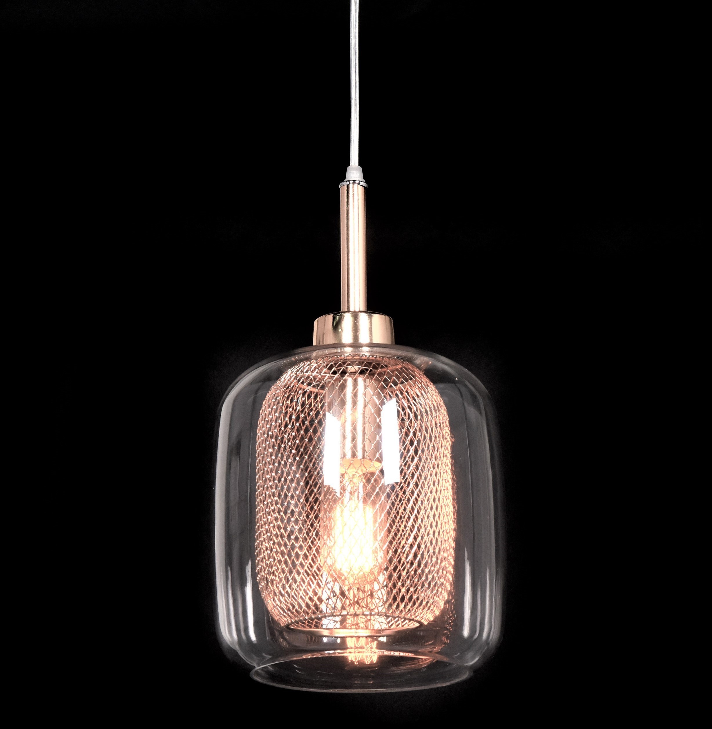 Lumina Deco Deco NOWOCZESNA LAMPA WISZĄCA MOSIĘŻNA BESSA