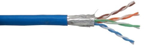 InLine Patch Cable, Cat.5e, S-FTP, AWG26, PVC, 100 m Niebieski 4043718111961