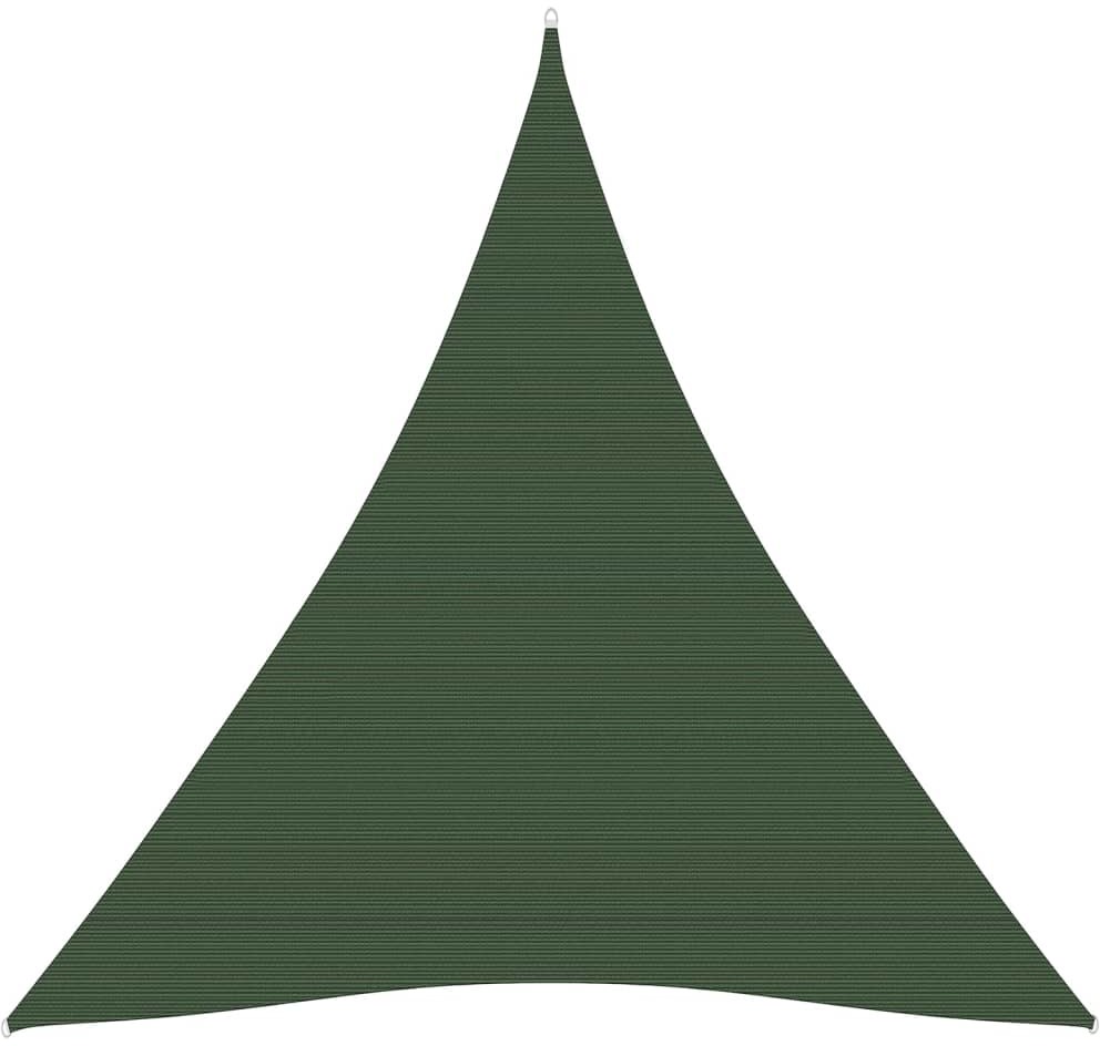 vidaXL Żagiel przeciwsłoneczny, 160 g/m, ciemnozielony, 5x7x7 m, HDPE vidaXL
