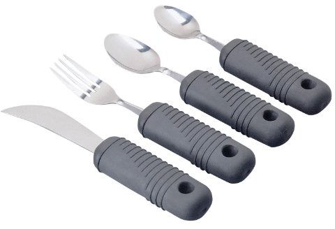 Homecraft Giętka oszczędności sztućców wojskowych z bardzo dużymi uchwytami  Super Grip  elastyczny für Senioren i ruchowe ograniczoną osób 091058833