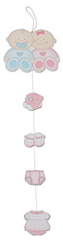 Bieco 05012473 - drewniana zawieszka dekoracyjna dziewczynka duża, ok. 60 cm