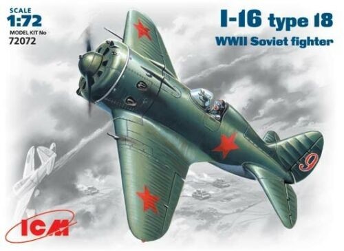 Фото - Збірна модель Sowiecki myśliwiec Polikarpow I-16 Typ 18 72072
