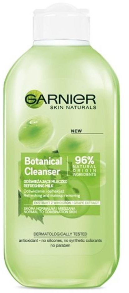 Garnier Botanical, odświeżające mleczko dla skóry normalnej i mieszanej Ekstrakt z Winogron, 200 ml