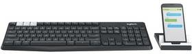 Logitech Klawiatura K375s CZ + stojan na mobil/tablet 920-008182) Czarna