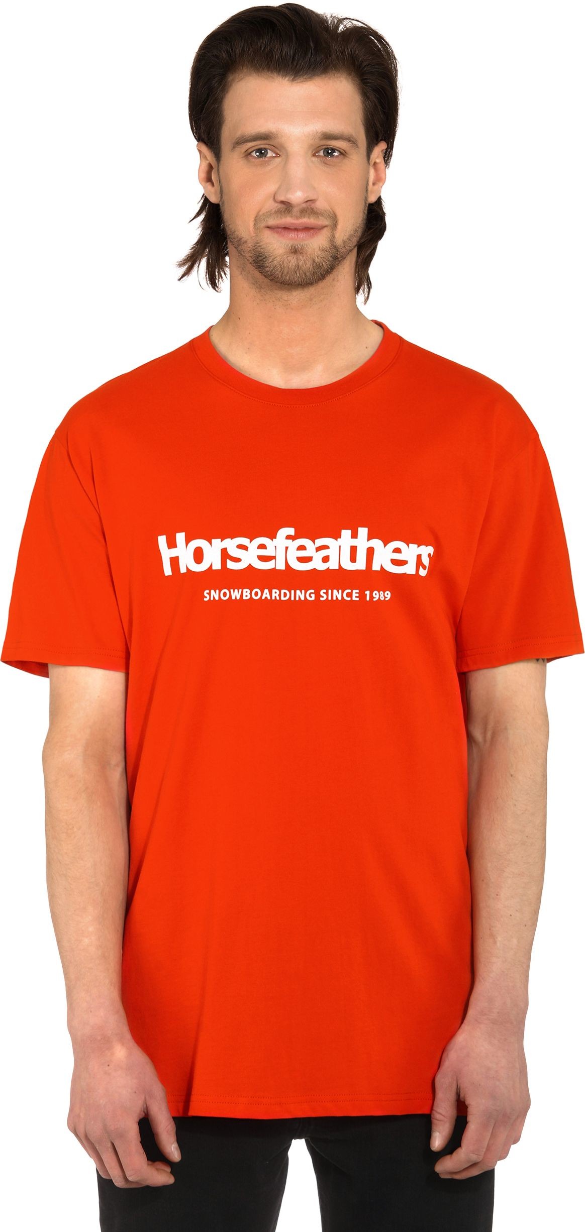 Horsefeathers t-shirt QUARTER T-SHIRT Tomato Red)