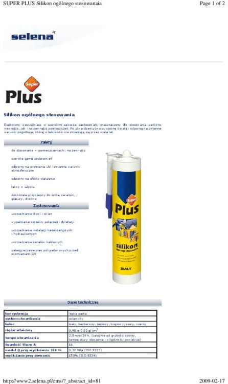 Tytan SILIKON SUPER PLUS 280ML BIAŁY SIL U SU BI [6693580]