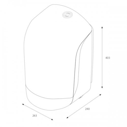 Katrin Dozownik do ręczników w roli M INCLUSIVE CENTERFEED M czarny /92124/ MT043-2