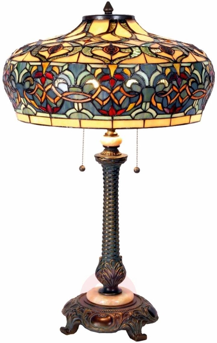 Clayre & Eef Lampa stołowa Orient w stylu Tiffany