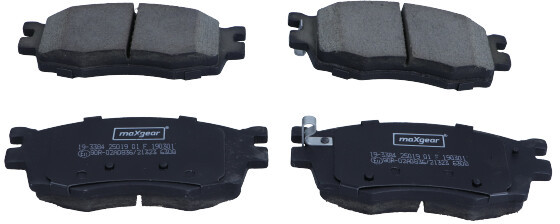 MaxGear Zestaw klocków hamulcowych, hamulce tarczowe 19-3384 19-3384
