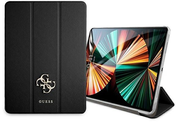 GUESS Etui na iPad 12.9" 2021 Guess Saffiano Collection Book Cover czarny GUE001474